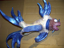 Link to large Metallic Blue Fish with Tnedril Tail Design
