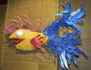 link to Metallic Yellow and Blue Fish with Scales