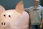 image of Scott Hunter with Piggy Bank